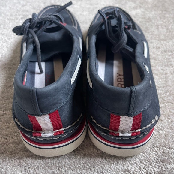 Sperry’s Top-Sider Navy Blue Suede Boat Shoes Men’s Size 8 - Picture 2 of 5
